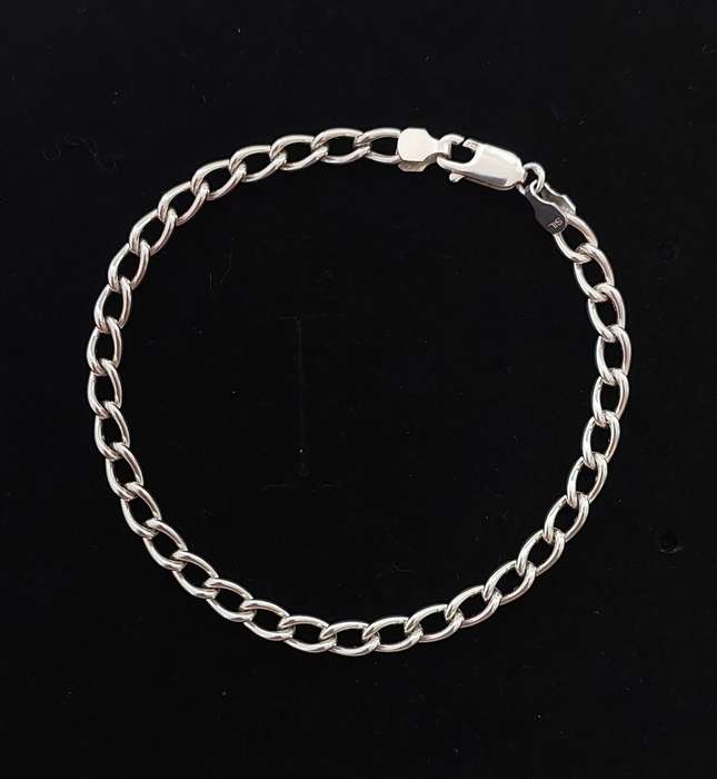 19cm Heavy Cable Bracelet in Silver