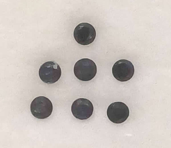 Sapphire Parcel of 7 - Deep Blue Round Facet - 0,66cts