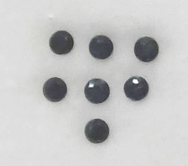 Sapphire Parcel of 7 - Deep Blue Round Facet - 0,66cts