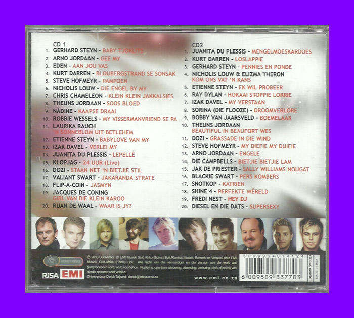 Music CD - 2010 'n Dekade Van Afrikaanse Treffers (Disc 1 ONLY)