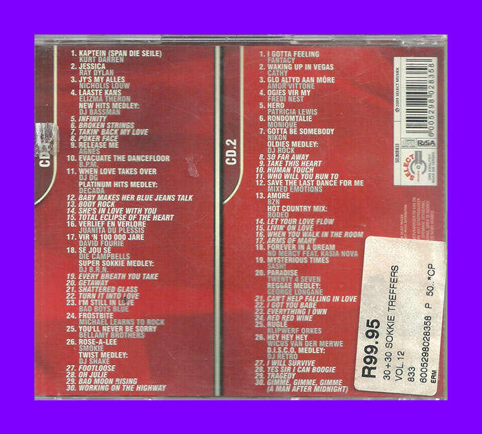 Music CD - 30 + 30 Goue Sokkie Treffers 12 - (CD 2 ONLY)