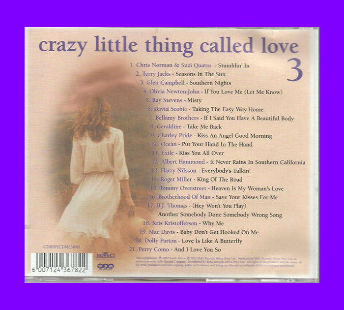 Music CD - Crazy Little Thing Called Love Vol 3