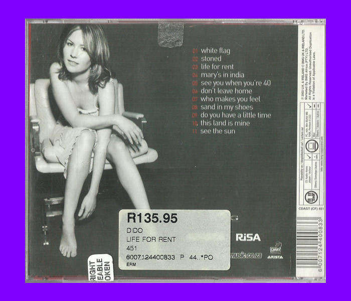 Music CD - Dido - Life For Rent