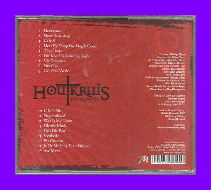 Music CD - Houtkruis - Die Musical