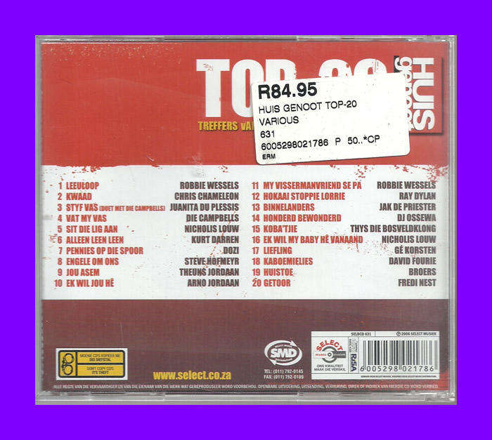 Music CD - Huisgenoot Top-20 Vol 1
