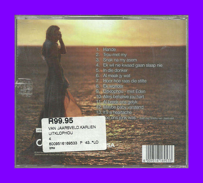Music CD - Karlien Van Jaarsveld - Uitklophou
