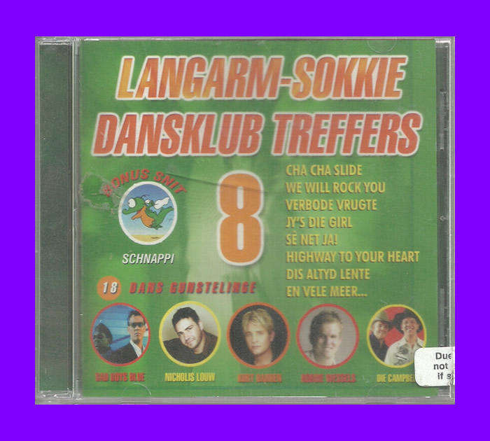 Music CD - Langarm-Sokkie Dansklub Treffers 8
