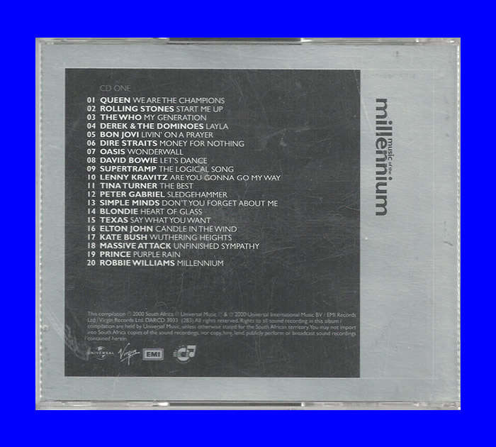Music CD - Music Of The Millennium PLUS Music Of The Millenium II