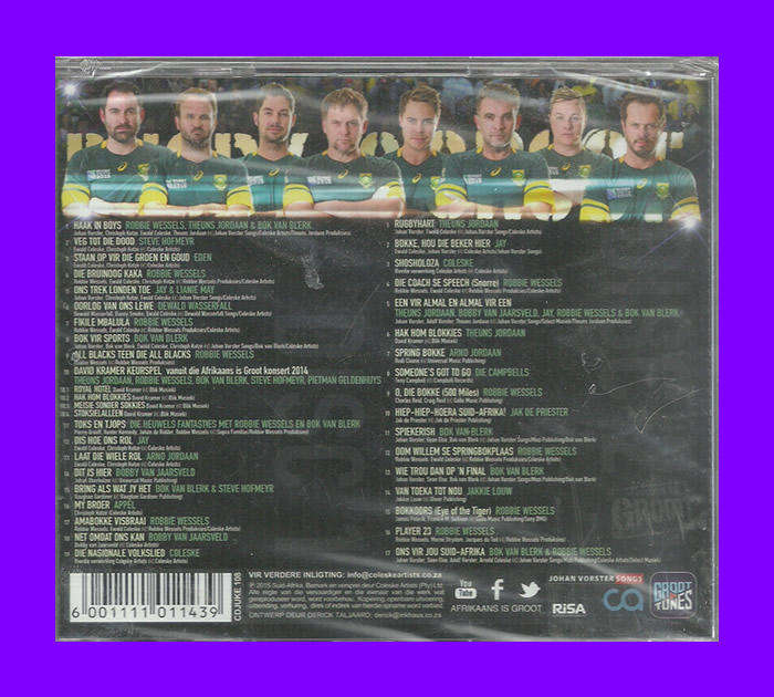 Music CD - Rugby Is Groot Vol 2