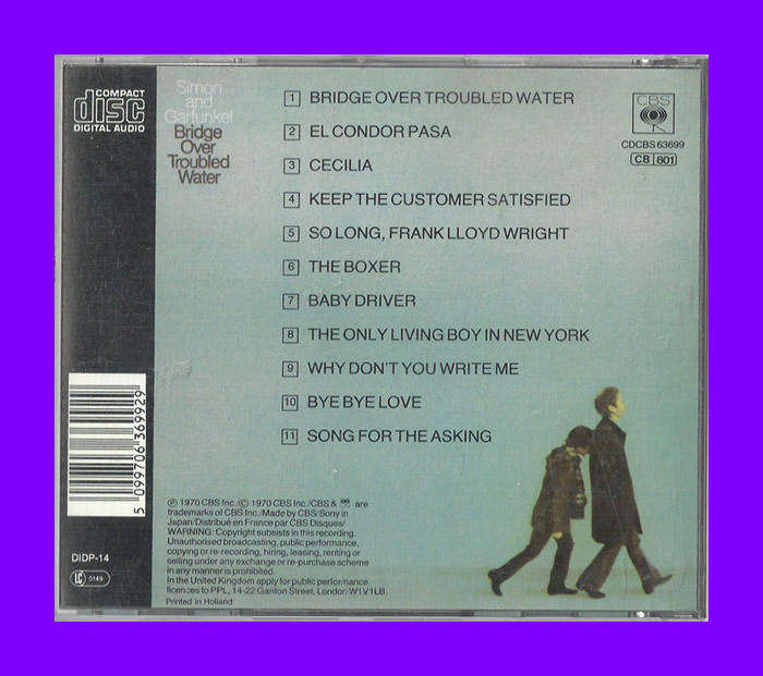 Music CD - Simon and Garfunkel - Bridge Over Troubled Water
