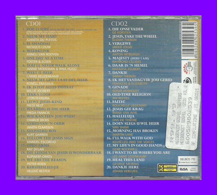 Music CD - Huisgenoot Versameling Van 40 Gospel Treffers