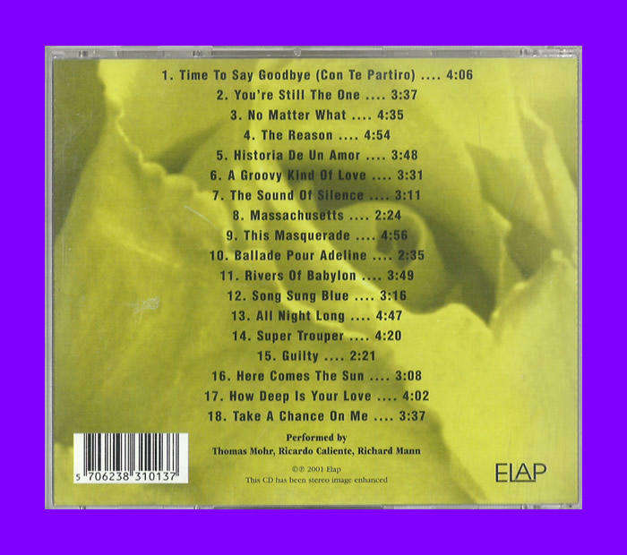 Music CD - You're Still The One (Thomas Mohr, Ricardo Caliente and Richard Mann)
