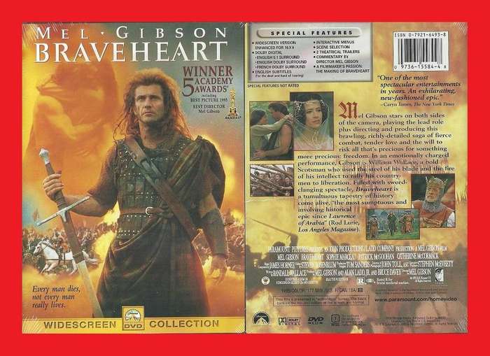DVD - Braveheart -  Region 1 Edition