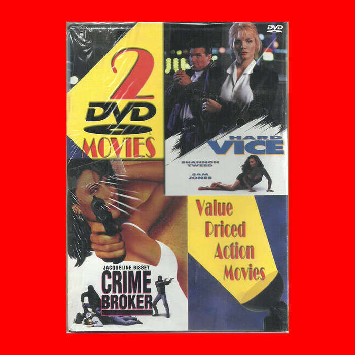 SALE!(EXTREMELY RARE COLLECTOR`S ITEM) 2 DVD MOVIES - HARD VICE and CRIME BROKER -  REGION 1 EDITION