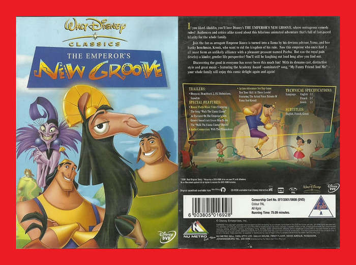 DVD - The Emperor's New Groove - Region 2 Edition