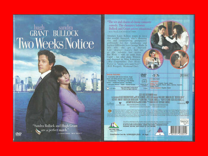 DVD - Two Weeks Notice - Region 2 Edition