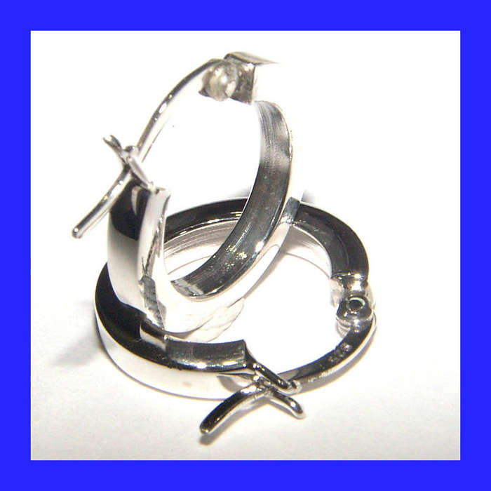 Gorgeous Hoop Earrings in Solid Sterling Silver