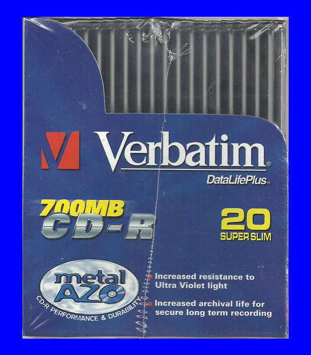 Verbatim CD-R 700mb Box of 20 Super Slim Discs