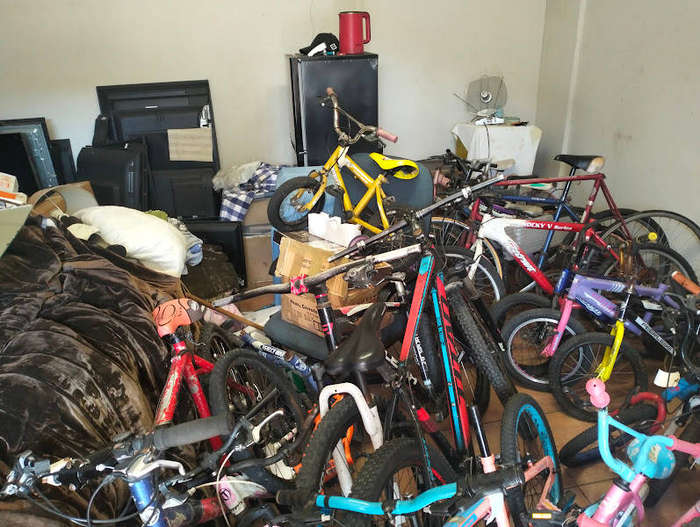 50 BICYCLES , NEW AND USED SPARES TAKE THE LOT