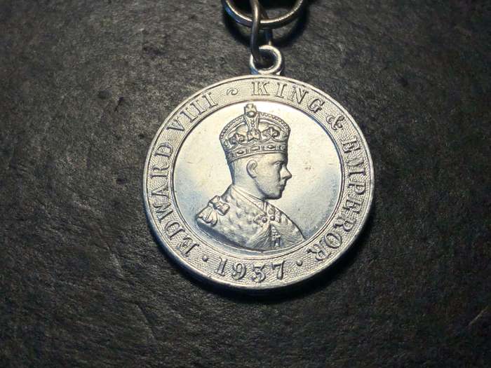 Scarce Aluminium Coronation Medal of King Edward VIII - Dated 1937