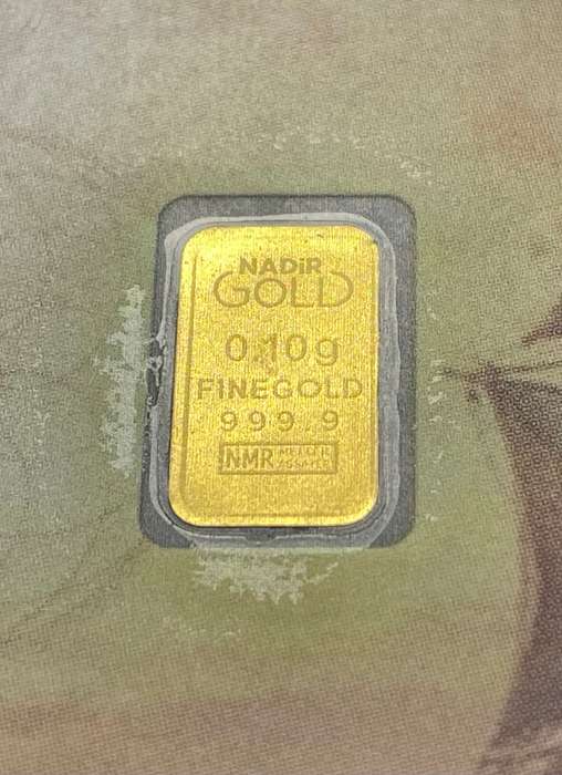 Karatbar 999.9 Pure GOLD bar - 0.1 grams each