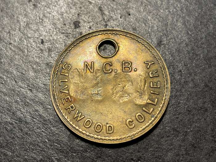 Silverwood colliery (UK) tool check token - Unusual and rare