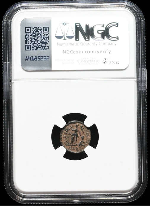 Ancient Roman Emperor Valentinian II bronze coin minted between 375 and 392 AD - NGC slabbed