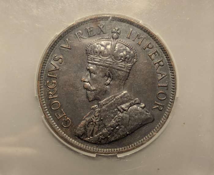Scarce UNC 1923 SA Union 1 penny coin - SANGS Graded MS63BN