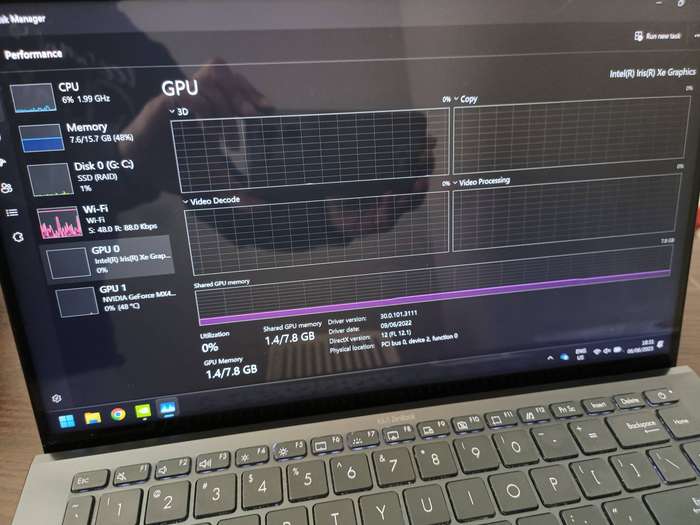 Asus ZenBook 14 UX435EG Touch Screen Intel Core i7, 16GB RAM, 512GB SSD, MX450 Graphics  Pine Grey