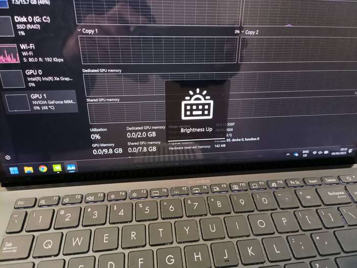 Asus ZenBook 14 UX435EG Touch Screen Intel Core i7, 16GB RAM, 512GB SSD, MX450 Graphics  Pine Grey