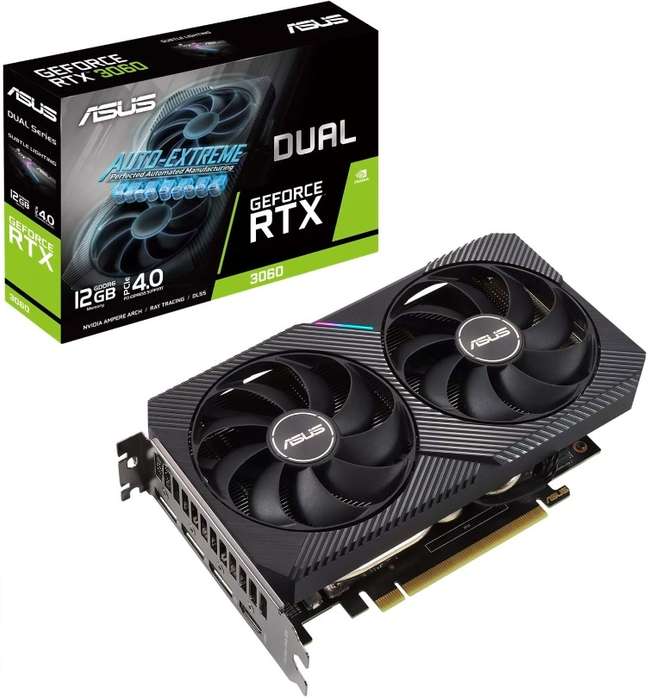 Asus Dual RTX 3060 12G OC - Gaming Graphics Card - Good Condition - Warranty