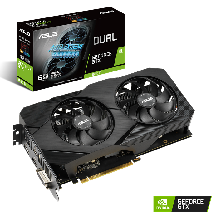Asus Gtx 1660TI 6G Dual Evo OC - Gaming Graphics Card - Good Condition - Warranty