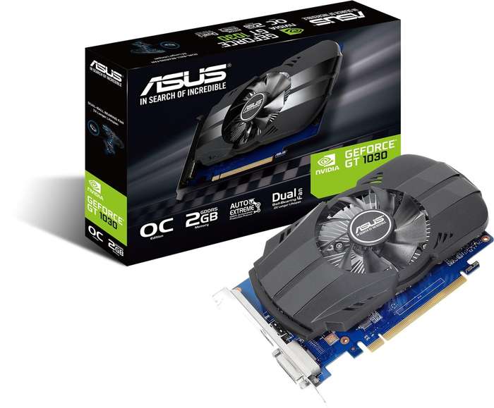 Asus GT1030 2G - Gaming Graphics Card - Good Condition - Original Packaging Warranty