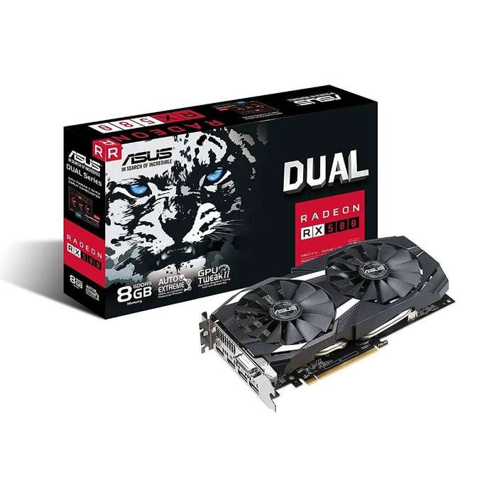 Asus RX580 8G Dual - Gaming Graphics Card - Good Condition - Warranty