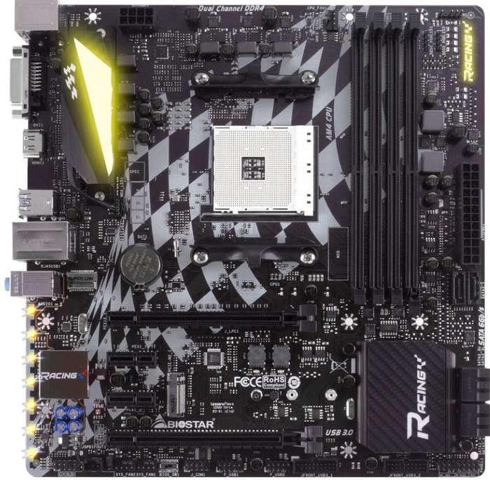 Biostar x370 GT3 - Amd Ryzen AM4 Gaming Motherboard - Good Condition - Warranty