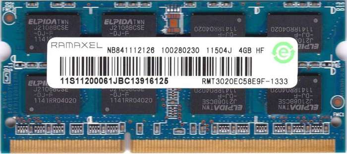 Ramaxel 4GB 1600Mhz DDR3 - Laptop Ram - Good Condition - Warranty