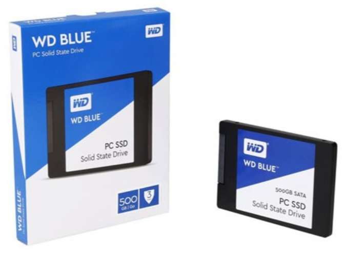 WESTERN DIGITAL BLUE 500GB SSD **  PC SOLID STATE DRIVE ** GOOD CONDITION ** WARRANTY **