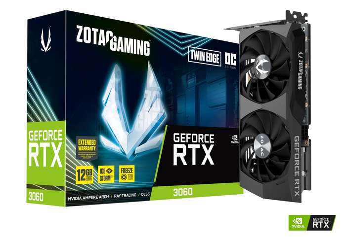 Zotac Rtx 3060 12G Twin Edge - Gaming Graphics Card - Good Condition - Warranty