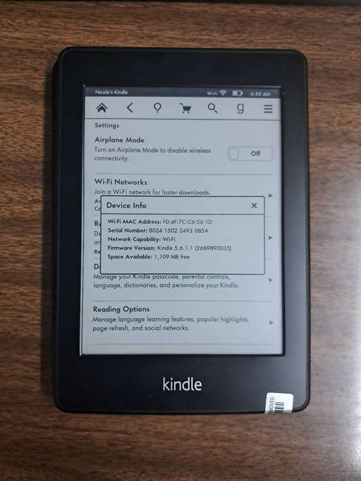 Kindle Paperwhite with cover and pre-installed screen protector