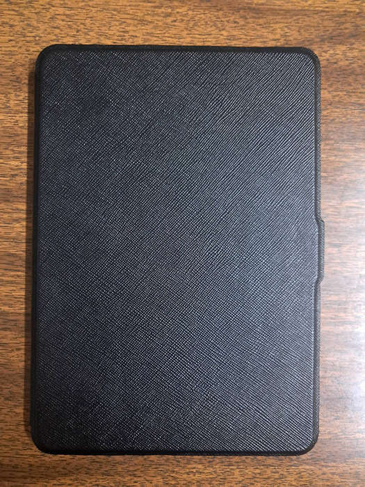 Kindle Paperwhite with cover and pre-installed screen protector