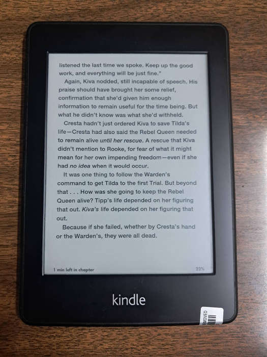 Kindle Paperwhite with cover and pre-installed screen protector