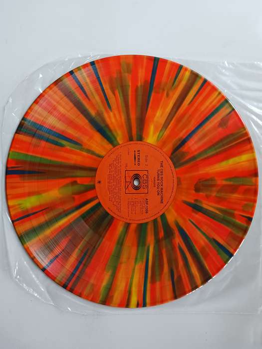 Various -  The CBS Rock Machine Turns You On ( 1969 SA released Psychedelic Rock,Orange Multicolour