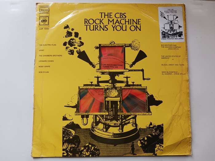 Various -  The CBS Rock Machine Turns You On ( 1969 SA released Psychedelic Rock,Orange Multicolour