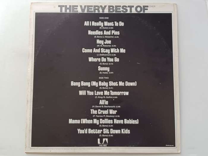 Cher - The Very Best Of Cher  ( Scarce 1975 SA released LP )