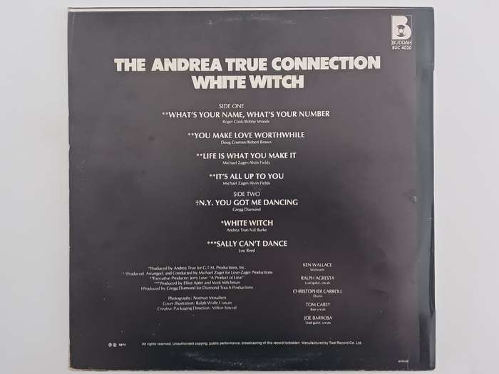 Andrea True Connection - White Witch ( Rare 1977 SA released NM LP )