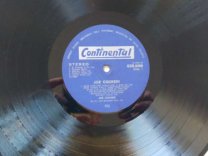 Joe Cocker - Joe Cocker !  ( Rare 1969 SA released LP )