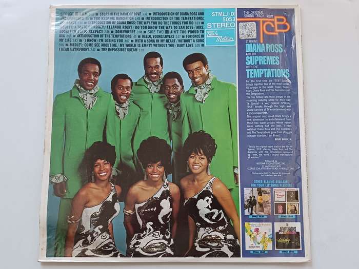 Diana Ross and the Supremes with the Temptations-The Original Sound Track from TCB (1968 SA LP NM )