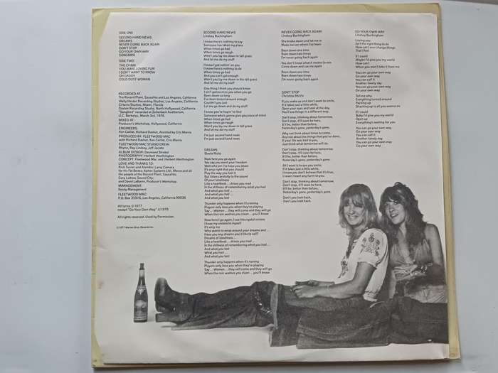 Fleetwood Mac - Rumours    ( Scarce 1982  SA reissue  LP )