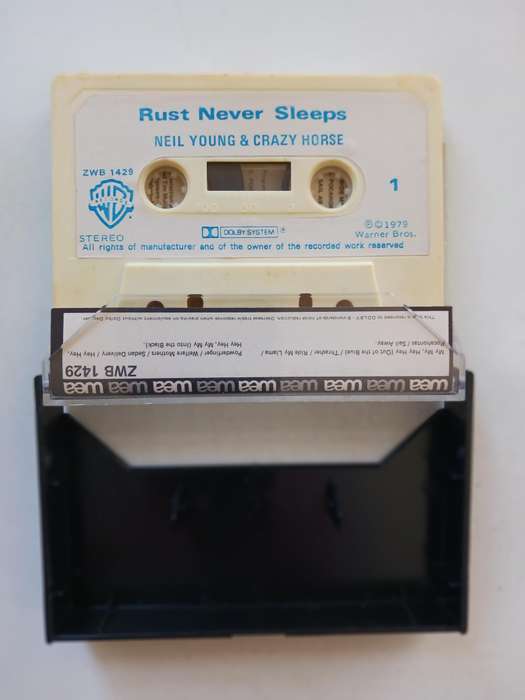Neil Young  -   Rust Never Sleeps   ( Rare 1979 SA released cassette album. )