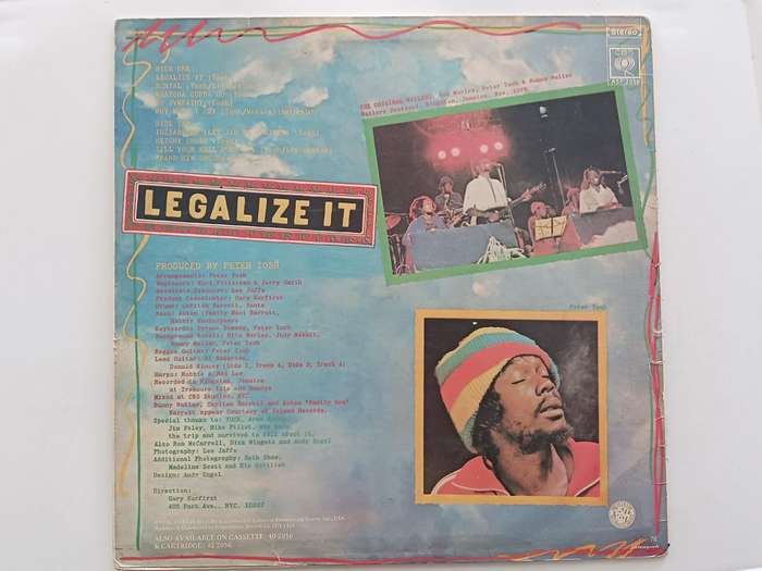 Peter Tosh - Legalize It  ( Scarce 1978 SA released LP )
